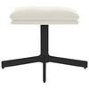vidaXL Taburet, crem alb, 60x60x36 cm, catifea
