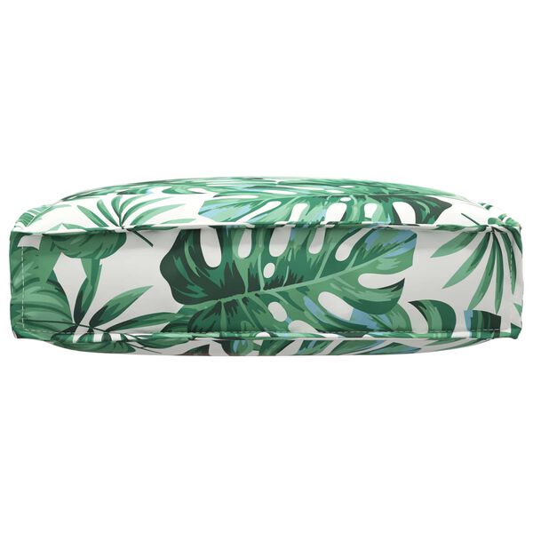 vidaXL Pernă pentru șezut din paleți model frunze 60 x 60 x 12 cm