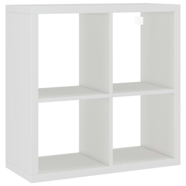 vidaXL Raft cubic de perete, alb, 69,5x29,5x69,5 cm, MDF