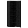 vidaXL Bufet Stejar Negru 50 x 42,5 x 185 cm