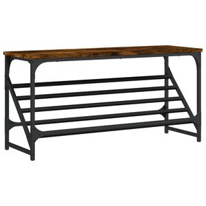 vidaXL Pantofar, stejar fumuriu, 90x30x45cm, lemn prelucrat