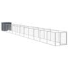vidaXL Cușcă c&acirc;ine cu țarc antracit 110x1221x110 cm oțel galvanizat
