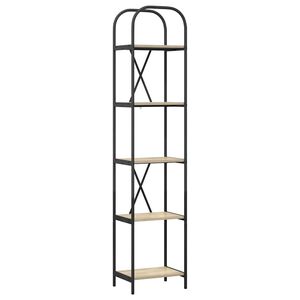 vidaXL Raft pentru cărți 5 niveluri 40 x 30 x 183 cm Lemn prelucrat