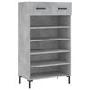 vidaXL Pantofar, gri beton, 60x35x105 cm, lemn compozit