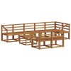 vidaXL Set de canapele de exterior 9 pcs natural Lemn Solid de Acacia