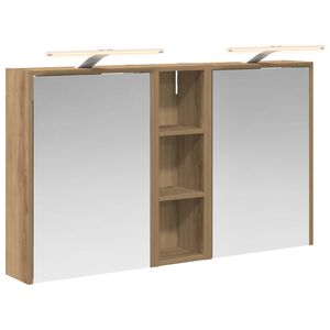 vidaXL Set dulap baie pentru 3 pcs 106 x 16 x 62,5 cm Lemn compozit