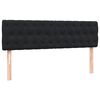 vidaXL Pat box spring cu saltea, negru, 160x210 cm, catifea
