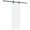 vidaXL Ușă glisantă ORKDAL 78 x 202 cm Lemn prelucrat Alb și negru
