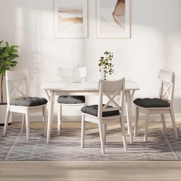 vidaXL Perne de Șezut 4 pcs Gri deschis 45 x 45 cm