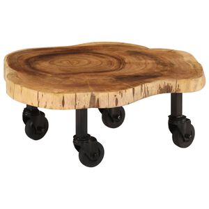 vidaXL Măsuță de cafea, 60 x 55 x 25 cm, lemn masiv de acacia