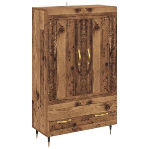 vidaXL Bufet cu sertar Lemn Vechi 69,5 x 31 x 115 cm Lemn compozit