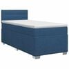 vidaXL Pat boxspring cu saltea albastru 100 x 200 cm Țesătură