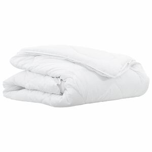 vidaXL Duvet 2 &icirc;n 1 Alb 135 x 200 cm Poliester