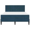 vidaXL Cadru de pat cu saltea albastru 120 x 190 cm Catifea