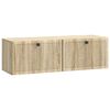 vidaXL Oglindă TV montată pe perete Stejar Sonoma 98 x 31 x 30 cm