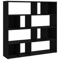 vidaXL Bibliotecă/Separator cameră, negru, 105x24x102 cm