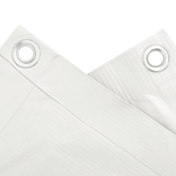 vidaXL Paravan de balcon, alb, 800x120 cm, PVC