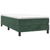 vidaXL Pat box spring cu saltea, verde închis, 80x200 cm, catifea