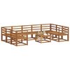 vidaXL Set de canapele de exterior 10 pcs natural Lemn Solid de Acacia