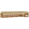 vidaXL Set de canapele de exterior 6 buc. Natural și Bej