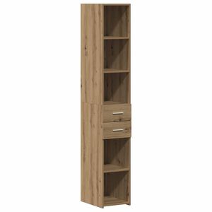 vidaXL Bibliotecă Stejar Artizanal 30 x 42.4 x 185.2 cm