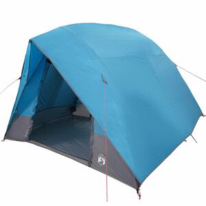 vidaXL Cort de Camping cu acoperiș albastru 320 x 275 x 190 cm tafta