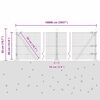 vidaXL St&acirc;lp de gard. Gri 100 x 0,4 m (plasă 25 x 25 mm) Oțel și PVC