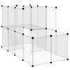 vidaXL Cușcă pentru animale mici transparent 142x74x93 cm PP și oțel