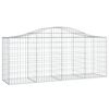 vidaXL Coșuri gabion arcuite 14 buc, 200x50x80/100 cm, fier galvanizat