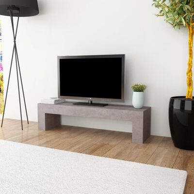 vidaXL Comodă TV, aspect placă de beton, 120 x 30 x 30 cm