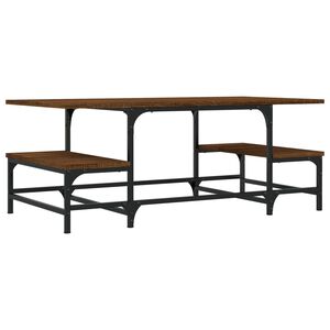 vidaXL Măsuță de cafea, stejar maro, 100x50,5x40 cm, lemn prelucrat