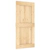 vidaXL Ușă glisantă NARVIK Natural și Negru 95 x 210 cm (213,5 cm)