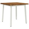vidaXL 60 x 55 x 75 cm Lemn Solid de Acacia Natural și Alb