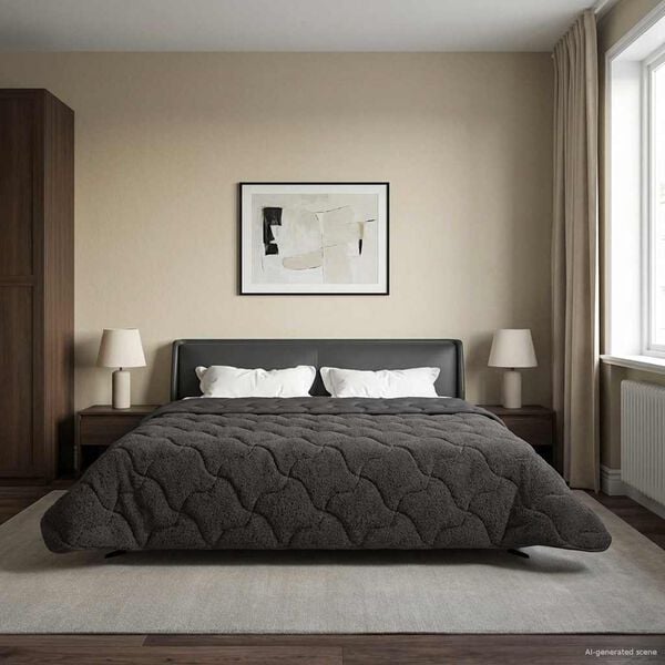 vidaXL Duvet de iarnă Patos Antracit 200 x 240 cm