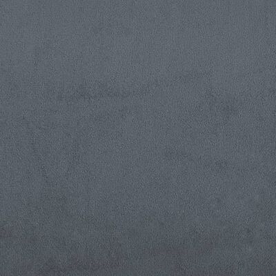 vidaXL Banchetă cu spătar, gri închis, 119,5x64,5x75 cm, catifea