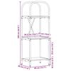 vidaXL Raft pentru cărți Stejar afumat 40 x 30 x 109 cm Lemn compozit