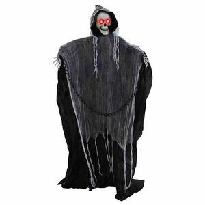 vidaXL Moartea cu Coasa suspendată pentru Halloween SPOOKA Negru