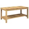 vidaXL Masă de cafea Alb spală 100,5 x 49 x 45 cm Lemn Solid de Acacia