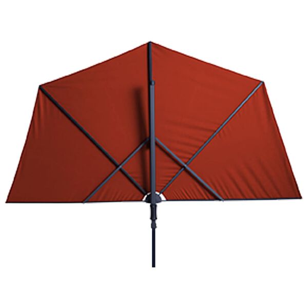 Madison Umbrelă de soare balcon Sun Wave, roșu cărămiziu, 270x150 cm