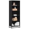vidaXL Bibliotecă, negru, 60x35x170,5 cm, lemn prelucrat