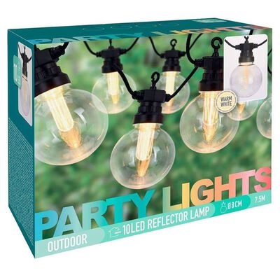 ProGarden Lumini de petrecere pentru exterior, 10 LED-uri, 7,5 m