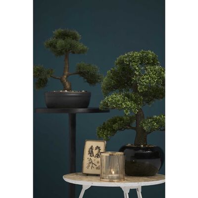 Emerald Ficus artificial mini bonsai, verde, 47 cm 420006