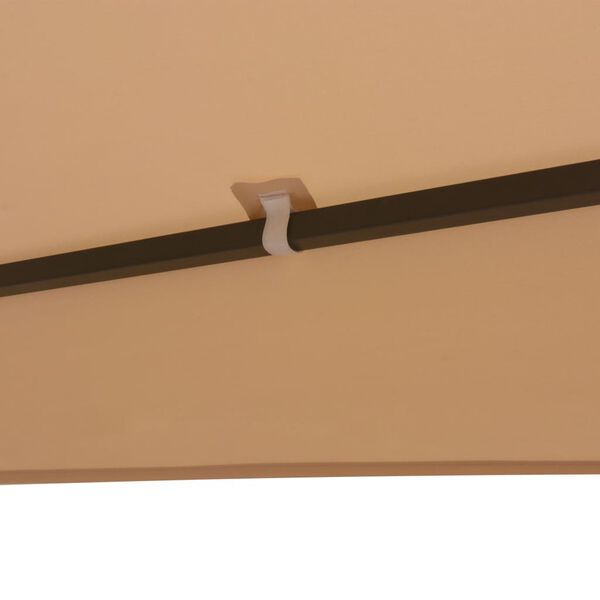 vidaXL Pavilion marchiză de grădină, cort, hexagonal, 323x265 cm, bej