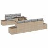 vidaXL Set de canapele pentru grădină 8 buc. Beige și gri deschis