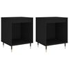 vidaXL Noptiere, 2 buc., negru, 40x35x50 cm, lemn compozit
