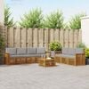 vidaXL Seturi de canapele cu pernă 8 pcs Gri natural și deschis