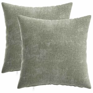 vidaXL Husă pentru pernă 2 buc. HEERLEN Verde 35 x 35 cm