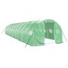 vidaXL Seră cu cadru din oțel, verde, 36 m&sup2;, 12x3x2 m