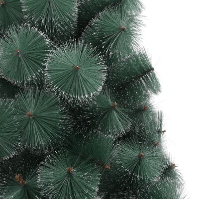vidaXL Brad Crăciun artificial pre-iluminat/suport, verde, 180 cm, PET