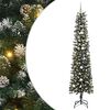 vidaXL Brad de Crăciun artificial Verde 240 cm PVC și Plastic și Oțel